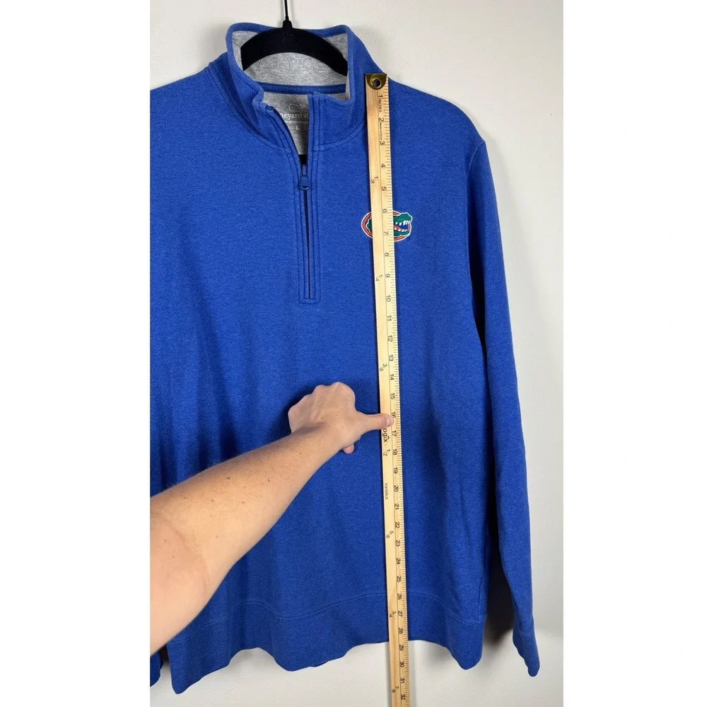 Vineyard Vines Florida‎ Gators Royal Blue 1/4 Zip Pullover Mens Large
